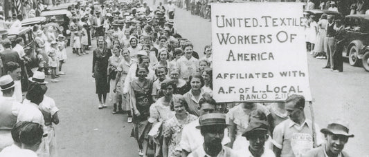 Textile workers march